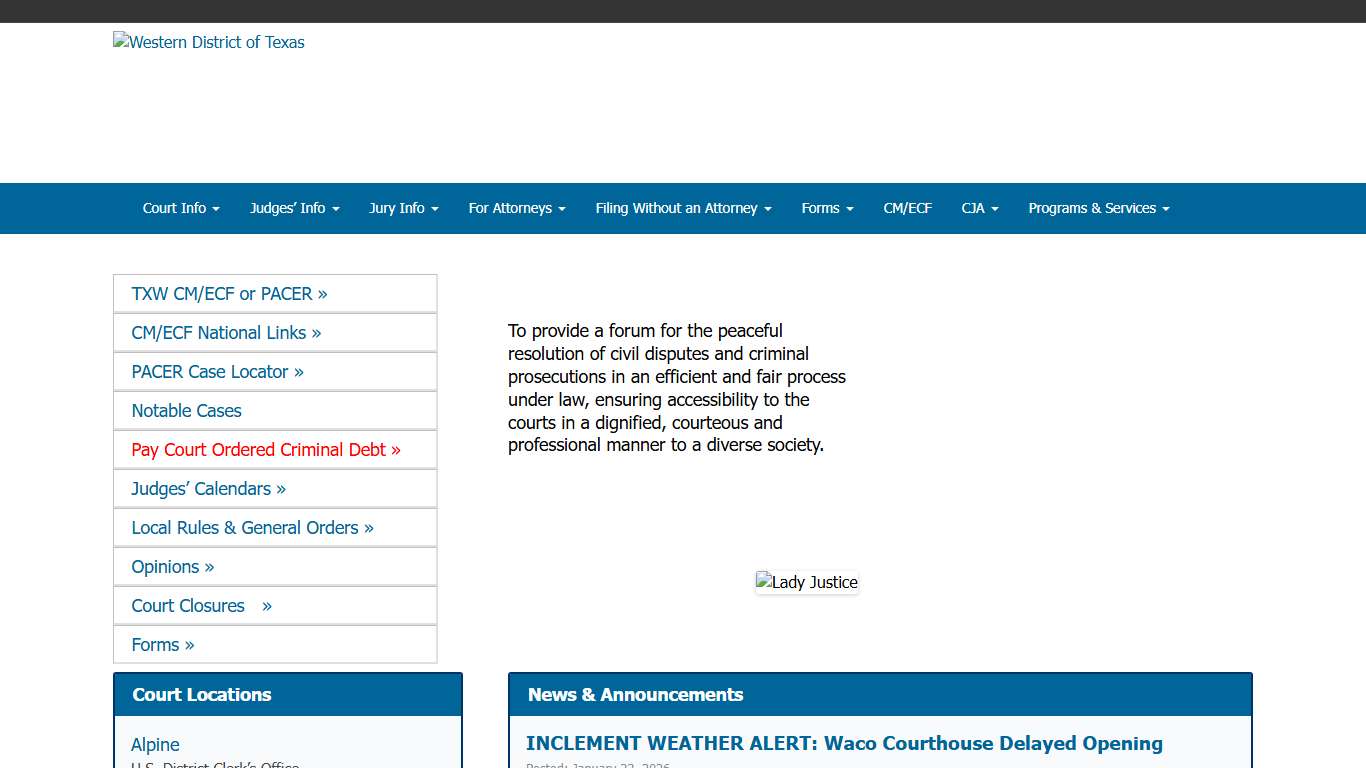 U.S. District Court – Western District of Texas