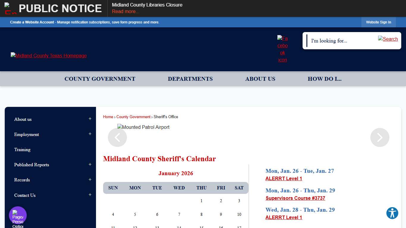 Sheriff's Office Midland County, TX